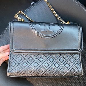 Tory Burch Fleming Leather Shoulder Bag